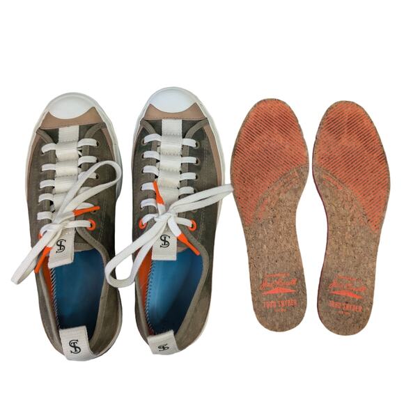 Converse x Todd Snyder Jack Purcell Rebel Prep Elmwood Egret Low Top Sneaker W8 - Picture 8 of 10